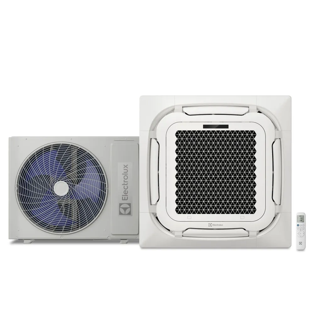 Ar-condicionado Cassete Electrolux 8 Vias Inverter 36.000 BTUs Frio Efficient (KI36F/KE36F)