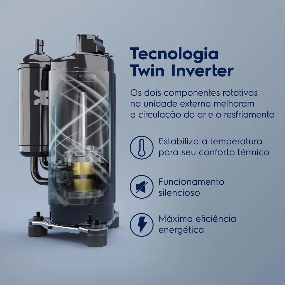 Ar-condicionado Cassete Electrolux 8 Vias Inverter 36.000 BTUs Frio Efficient (KI36F/KE36F)