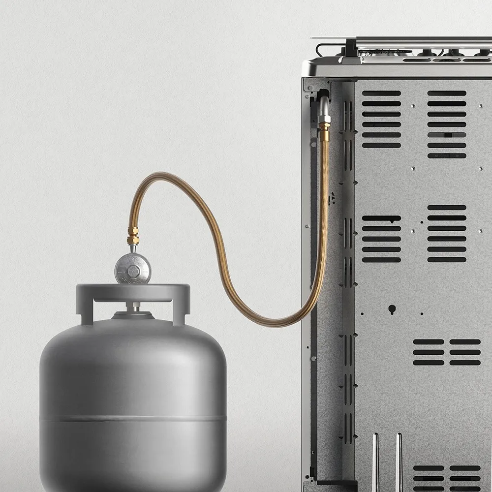 Kit Instalação Gás GLP de Botijão com Regulador para Forno de Embutir, Cooktop e Fogão de Embutir Electrolux