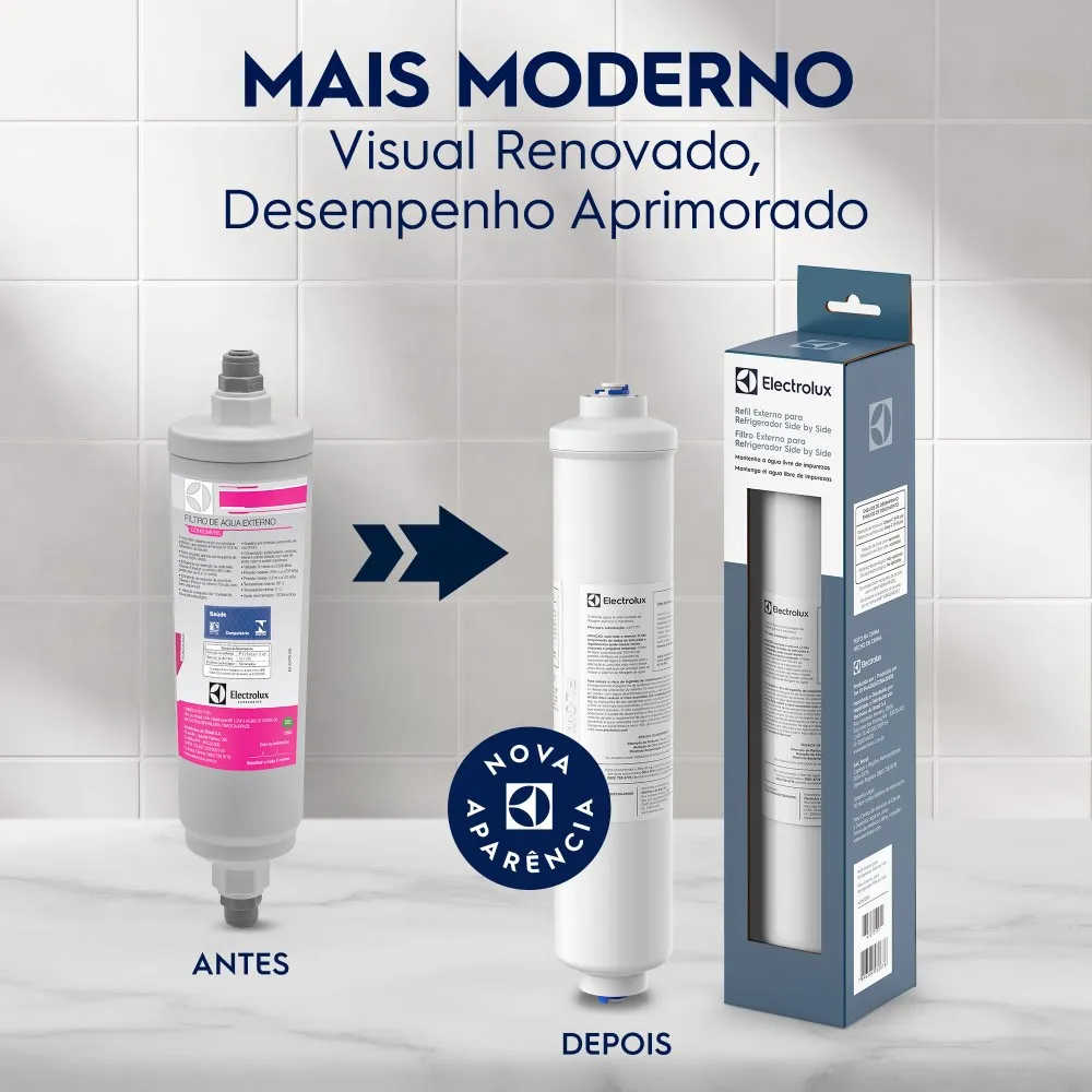 Filtro de Água Externo para Geladeira Side By Side Electrolux