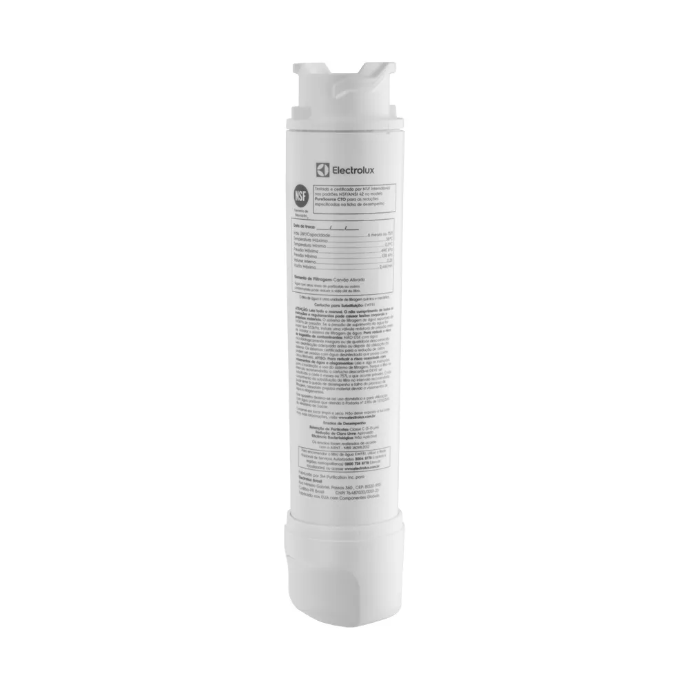 Filtro de Água para Geladeira Electrolux DM85X, DM86X, DM86V, DM90X, DM91X, DQ90X, IQ8IS, IQ8IB e IM8IS