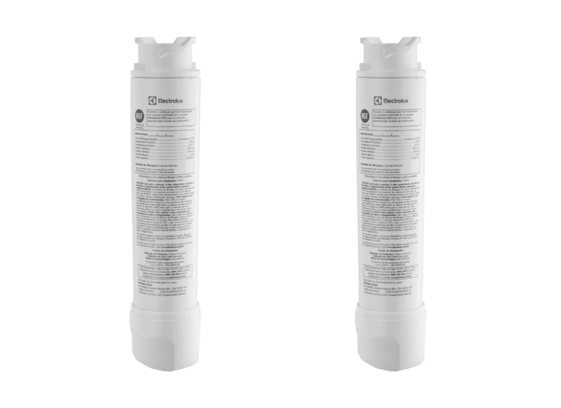 Kit Filtro de Água para Geladeira Electrolux DM85X, DM86X, DM86V, DM90X, DM91X, DQ90X, IQ8IS e IQ8IB (2 unidades)