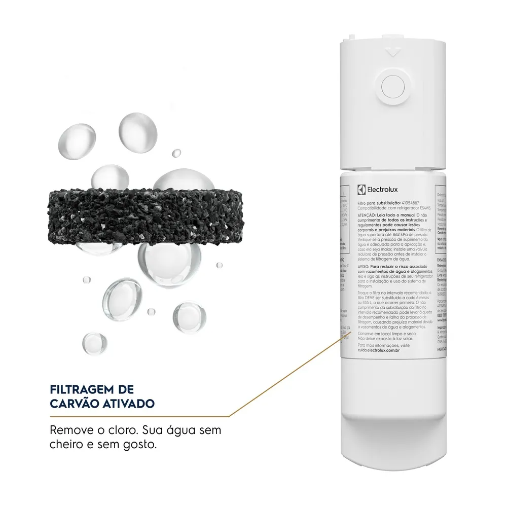Filtro de Água Externo para Refrigerador Side By Side Electrolux (ES4WS)