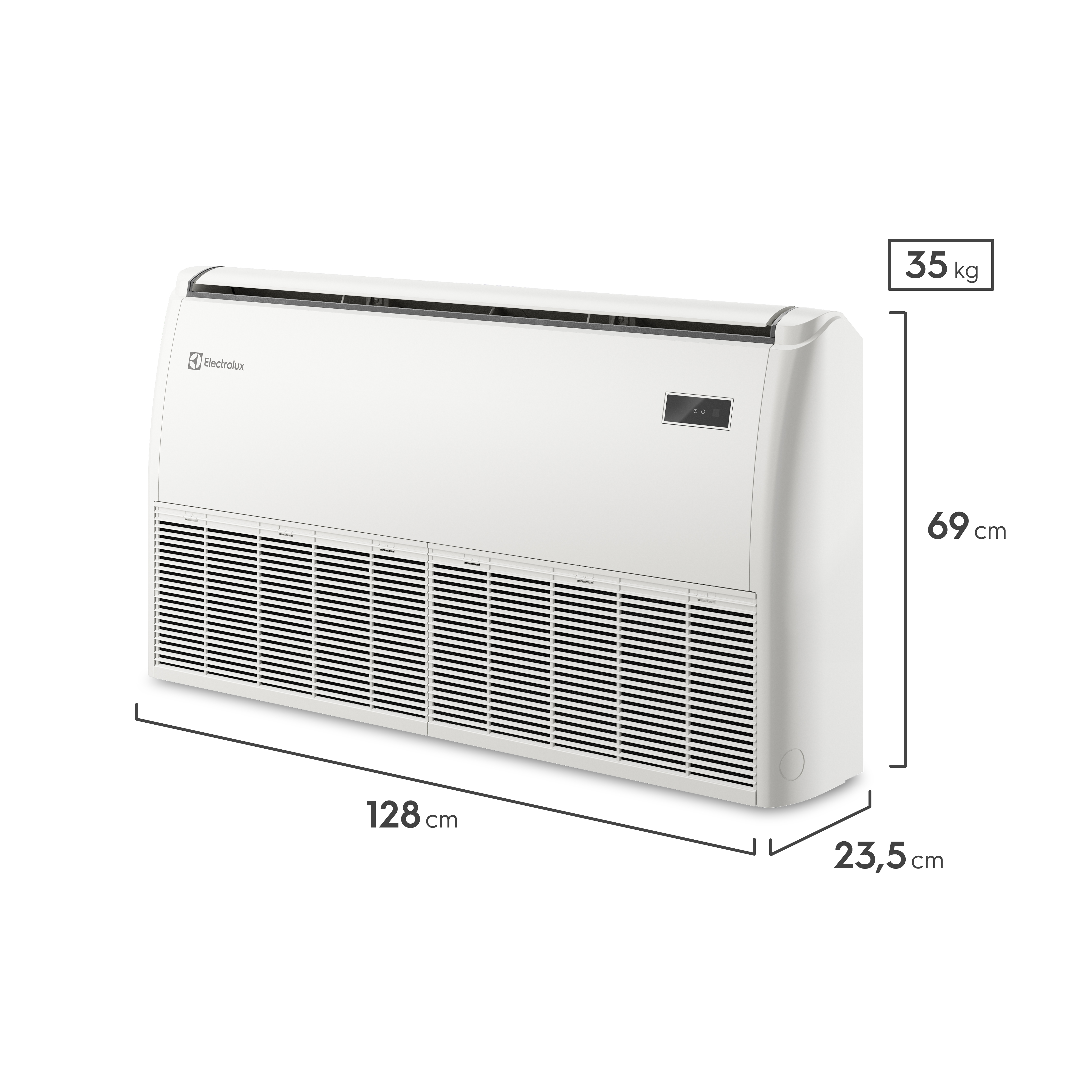 Ar-condicionado Piso Teto Electrolux Inverter 36.000 BTUs Frio Efficient (DI36F/DE36F)