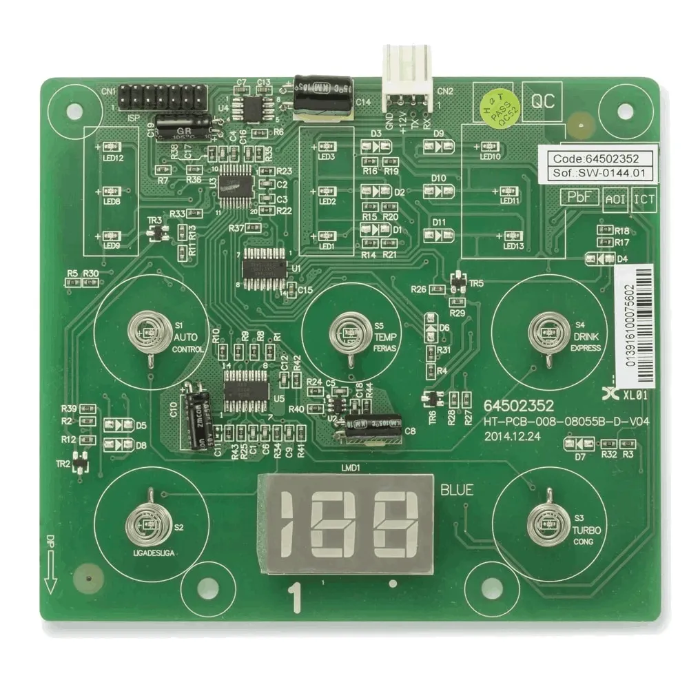 Placa Interface Geladeira Electrolux DF80 DF80X DWX51