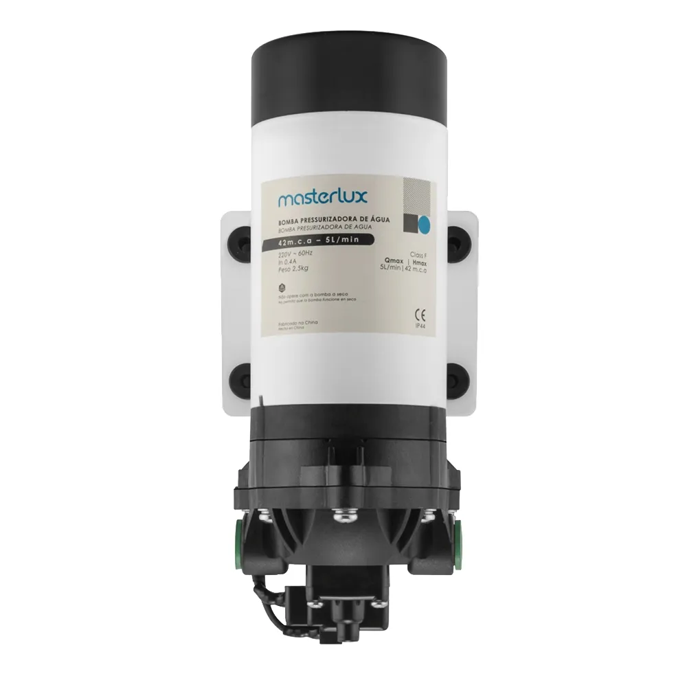 Pressurizador de Água Masterlux 220V para Purificadores e Geladeiras