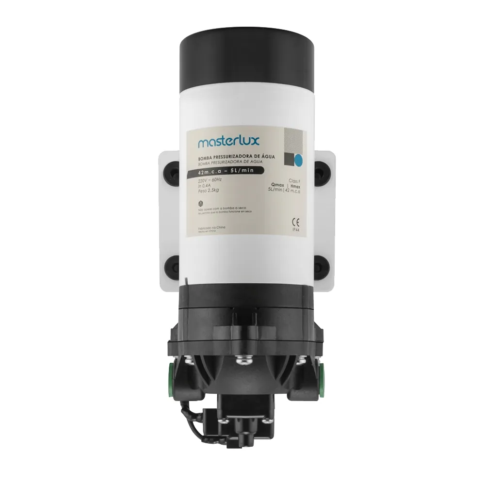 Pressurizador de Água Masterlux 127V para Purificadores e Geladeiras