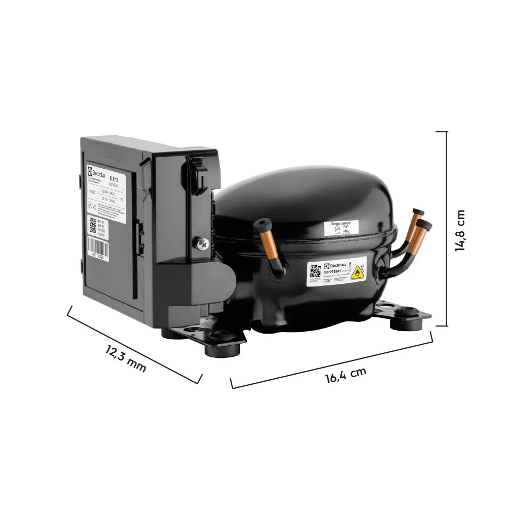 Compressor Electrolux ELI11C2 1/9 a 1/4 R600A 50/60Hz Bivolt
