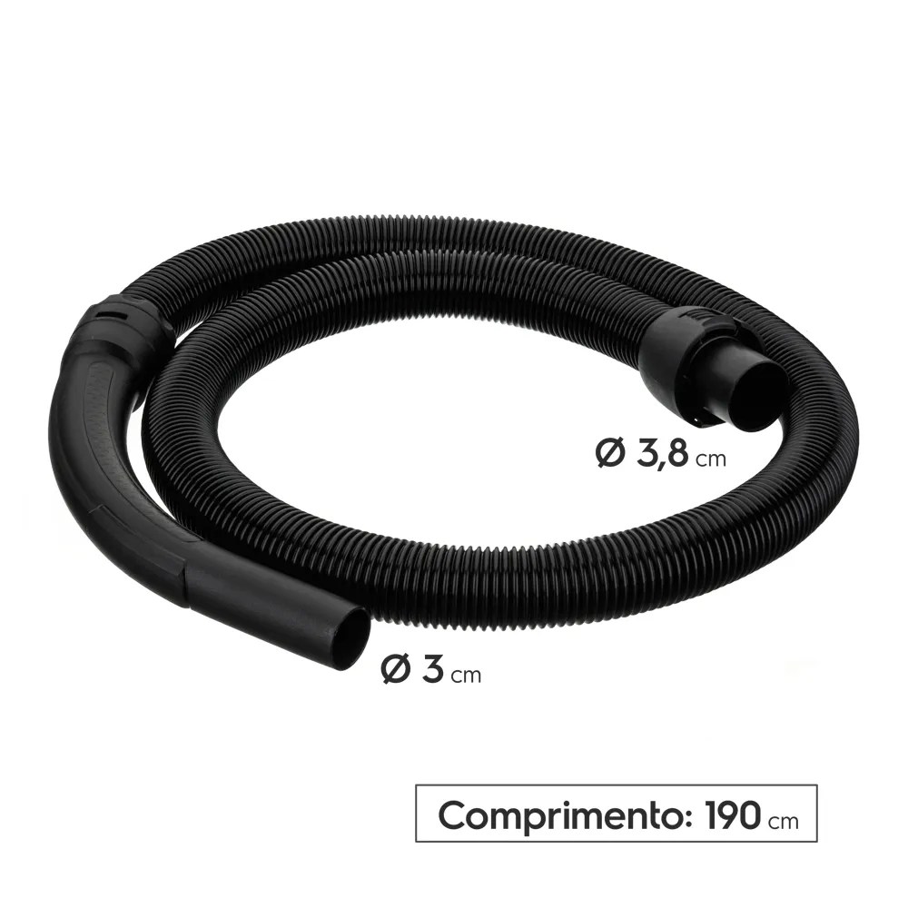 Mangueira de Aspirador de Pó Preta completa 1,45m (BHVC02) Electrolux