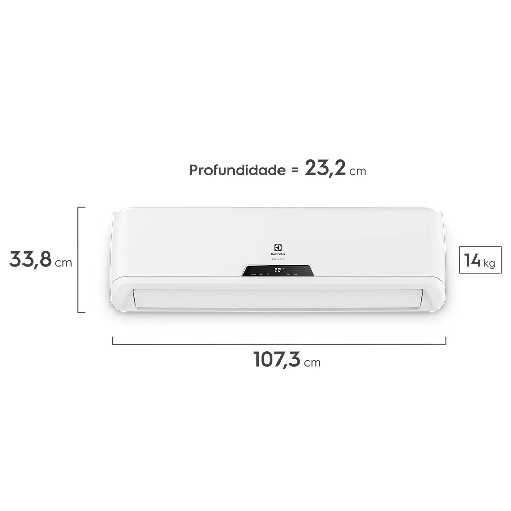 Ar-Condicionado Split Electrolux Inverter 22.000 BTUs Frio com Função Eco (QI22F/QE22F)