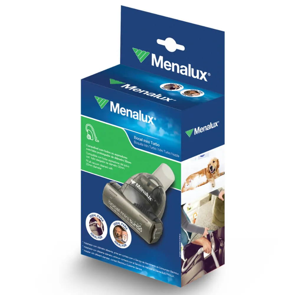 Bocal Pet Mini Turbo Menalux para Aspiradores com Encaixe de 32mm (TNM01)
