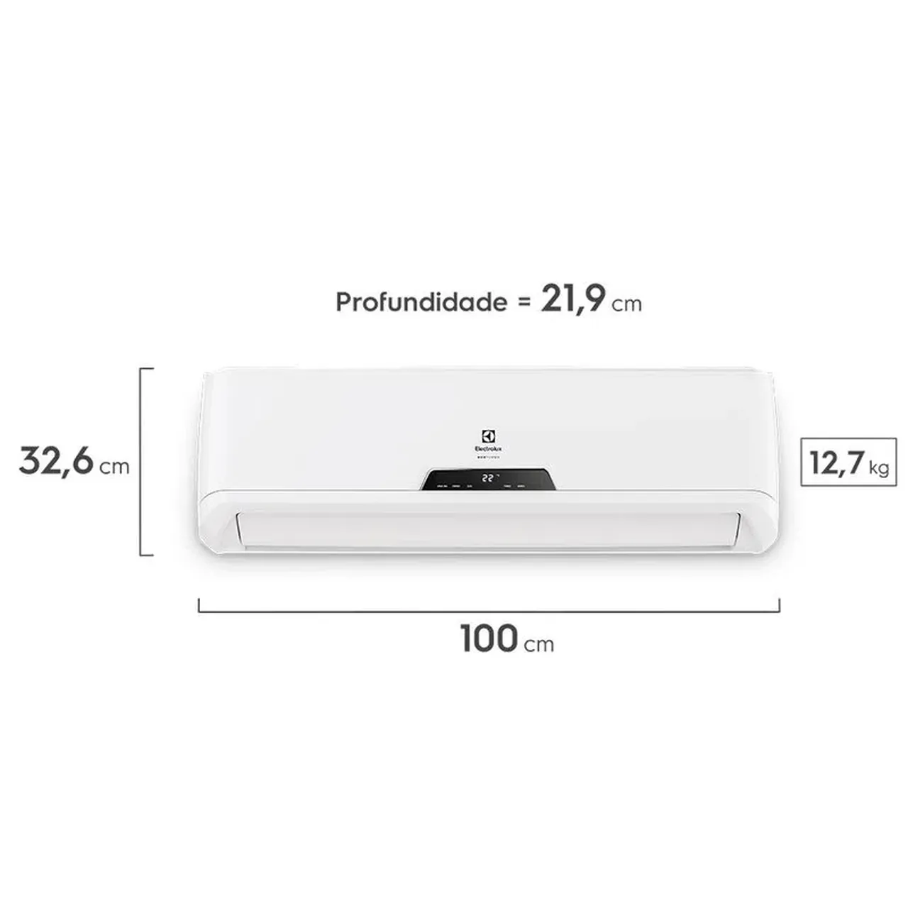 Ar-Condicionado Split Electrolux Inverter 18.000 BTUs Quente/Frio (QI18R/QE18R)