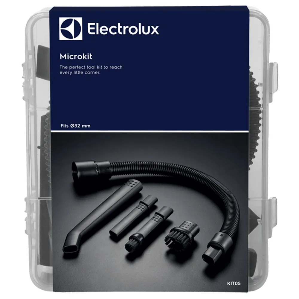 Kit de Limpeza para Superfícies Delicadas - Kit Bocais e Mangueira p/ Aspiradores c/ Encaixe de 32mm (KIT05) Electrolux