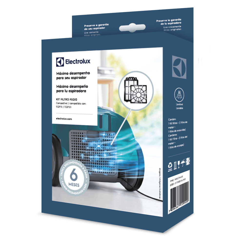 KIT FILTROS PARA ASPIRADOR EQUIPT EQP20 / EQP10 (FEQ10) Electrolux