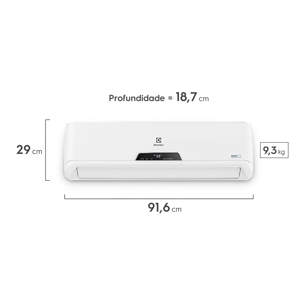 Ar-Condicionado Split Electrolux Inverter 12.000 BTUs Frio com Wi-fi (XI12F/XE12F)