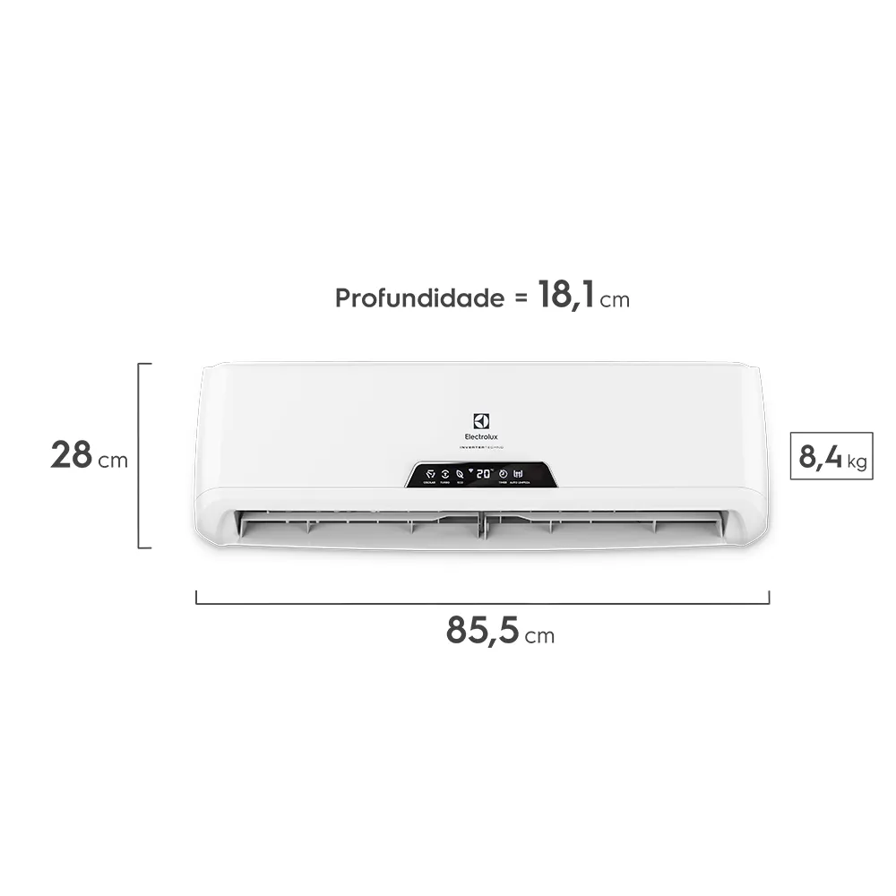 Ar-Condicionado Electrolux Inverter Split 9.000 BTUs Quente/Frio com Função Eco (QI09R/QE09R)