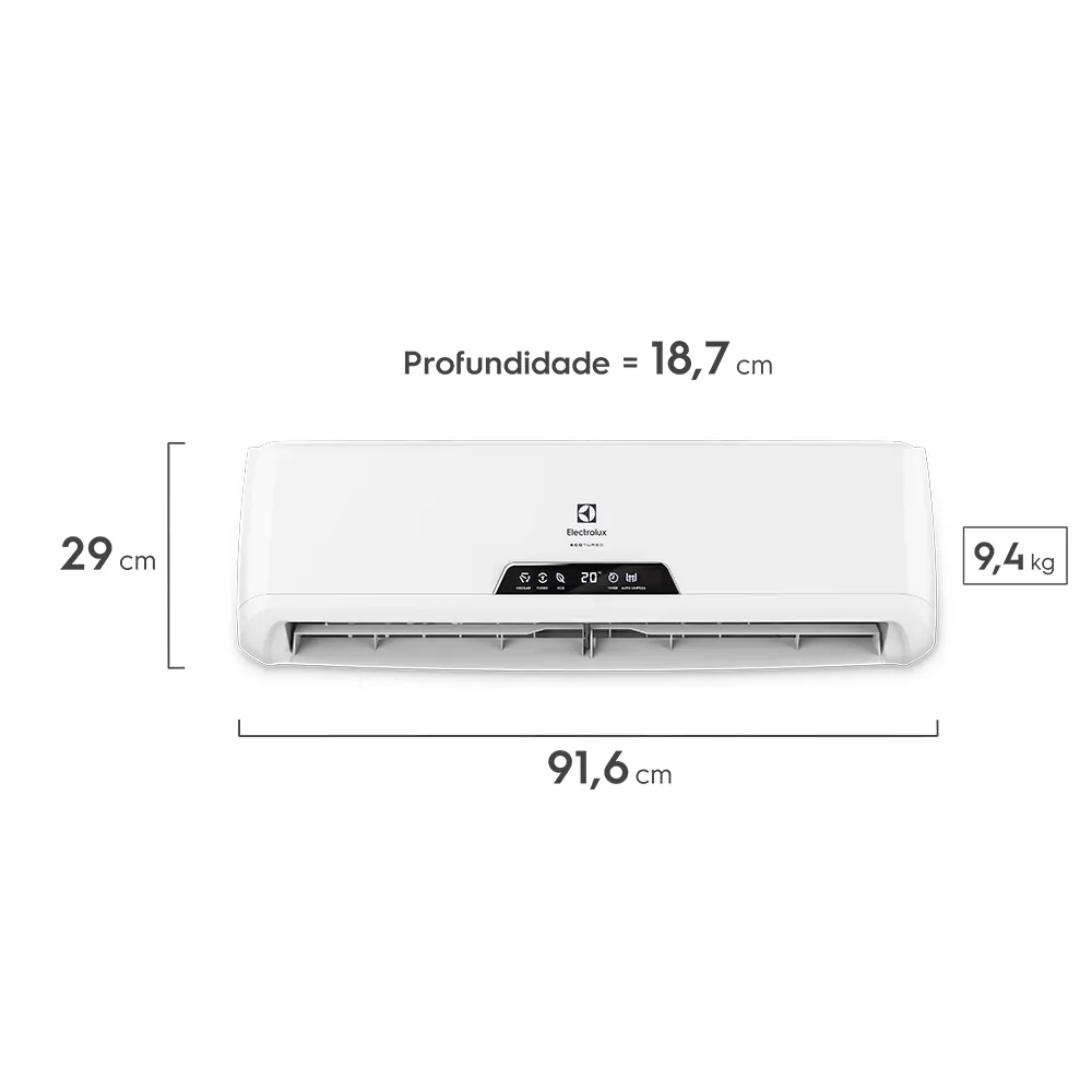 Ar-Condicionado Split Electrolux 12.000 Btus Frio Linha Ecoturbo (VI12F/VE12F)