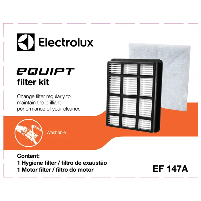 Kit Filtro para aspirador de pó Equipt EQP01 e EQP02 (EF147A) Electrolux