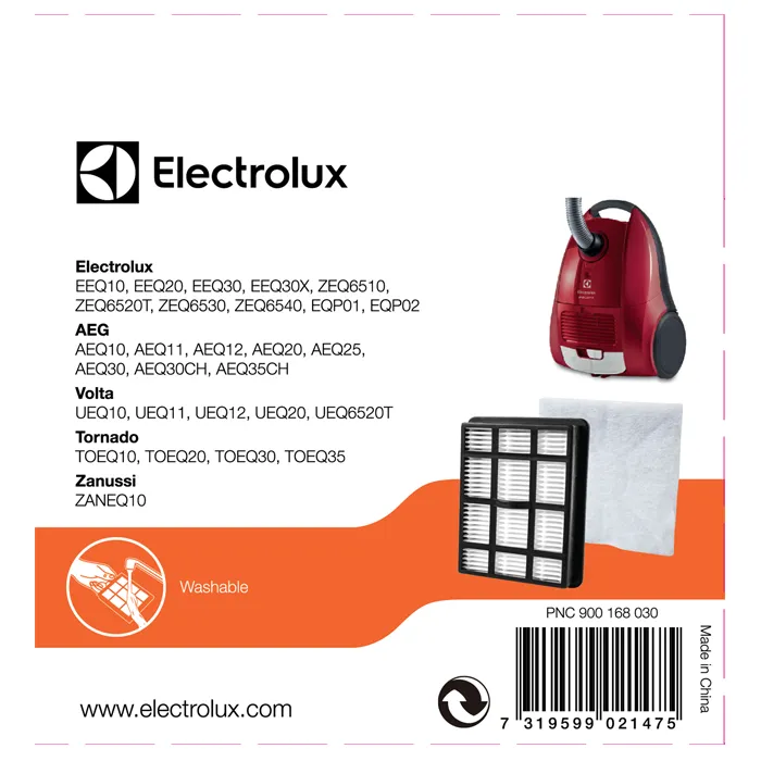 Kit Filtro para aspirador de pó Equipt EQP01 e EQP02 (EF147A) Electrolux