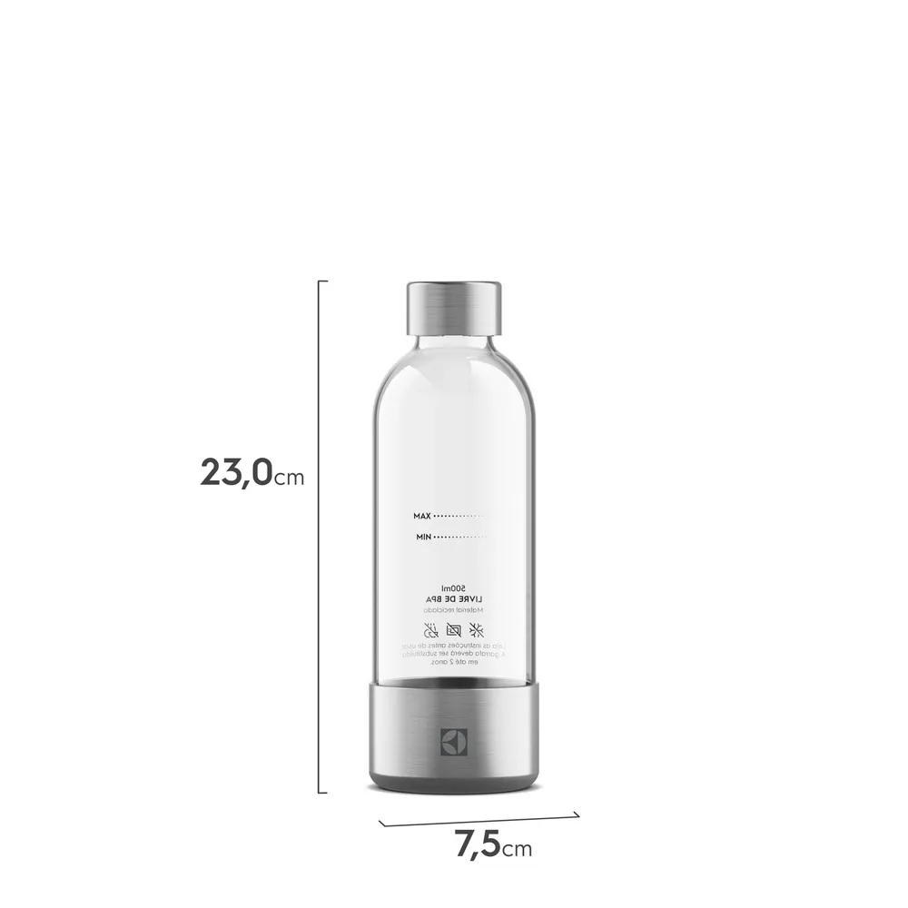 Garrafa Plástica Electrolux para Máquina de Gaseificar Água 0,5L
