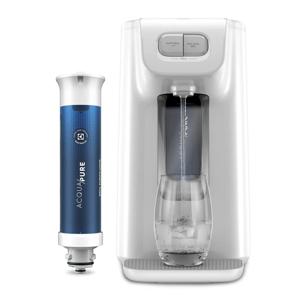 Filtro/Refil Original de Água Acqua Pure para Purificador Electrolux PC01B, PC01X, PE15B, PE15X e PE15P