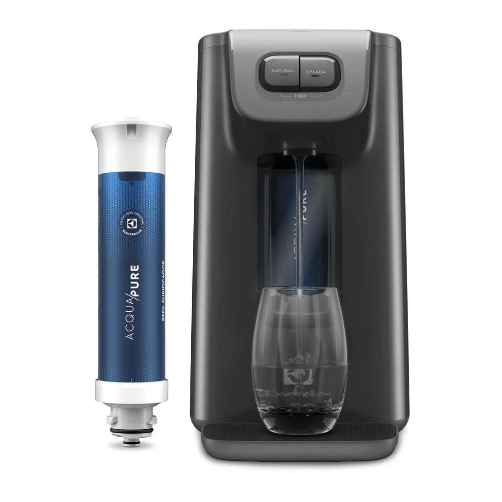 Filtro/Refil Original de Água Acqua Pure para Purificador Electrolux PC01B, PC01X, PE15B, PE15X e PE15P