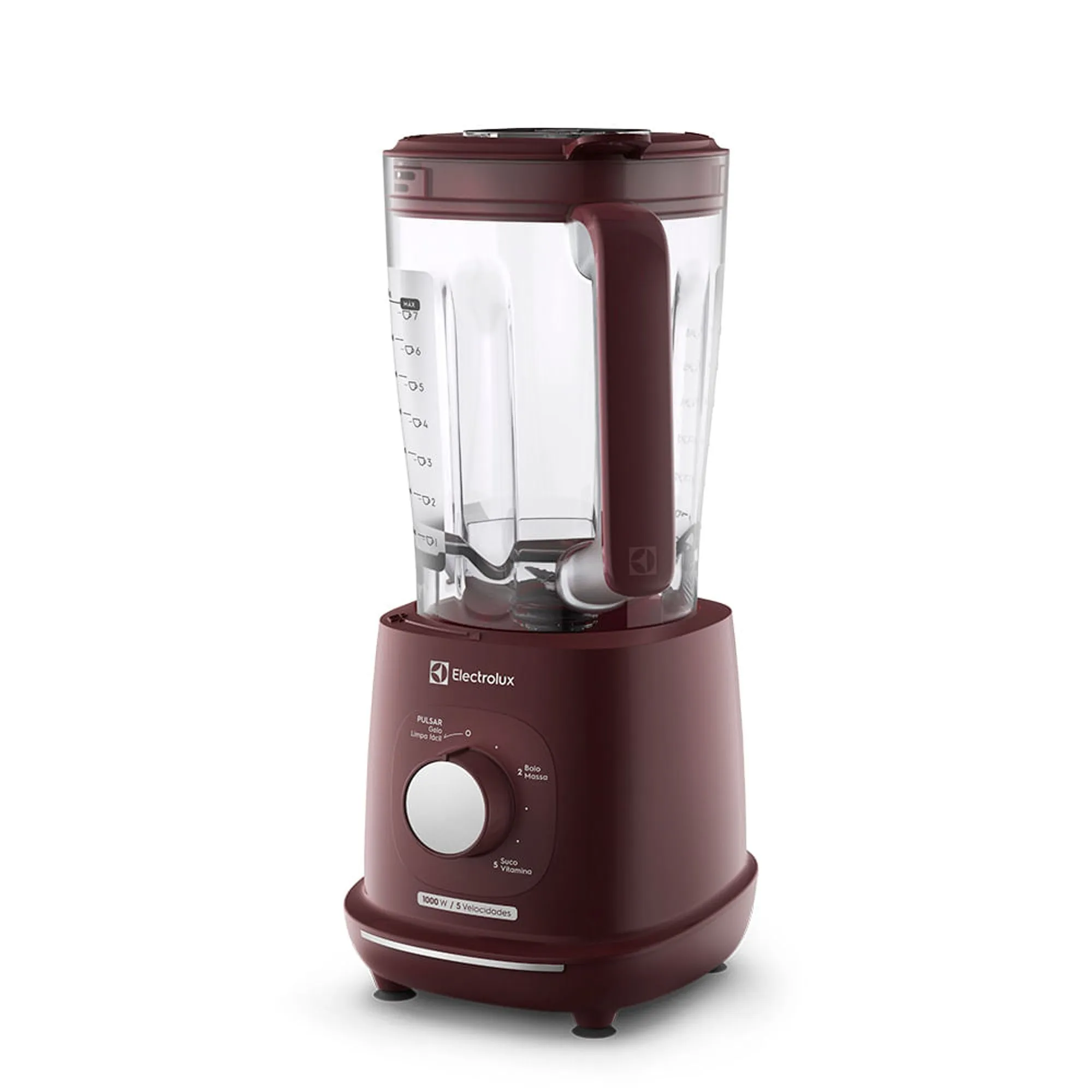 Liquidificador Electrolux 1000W 2.7L Efficient TriForce 5 Velocidades Vermelho (EBL1010)