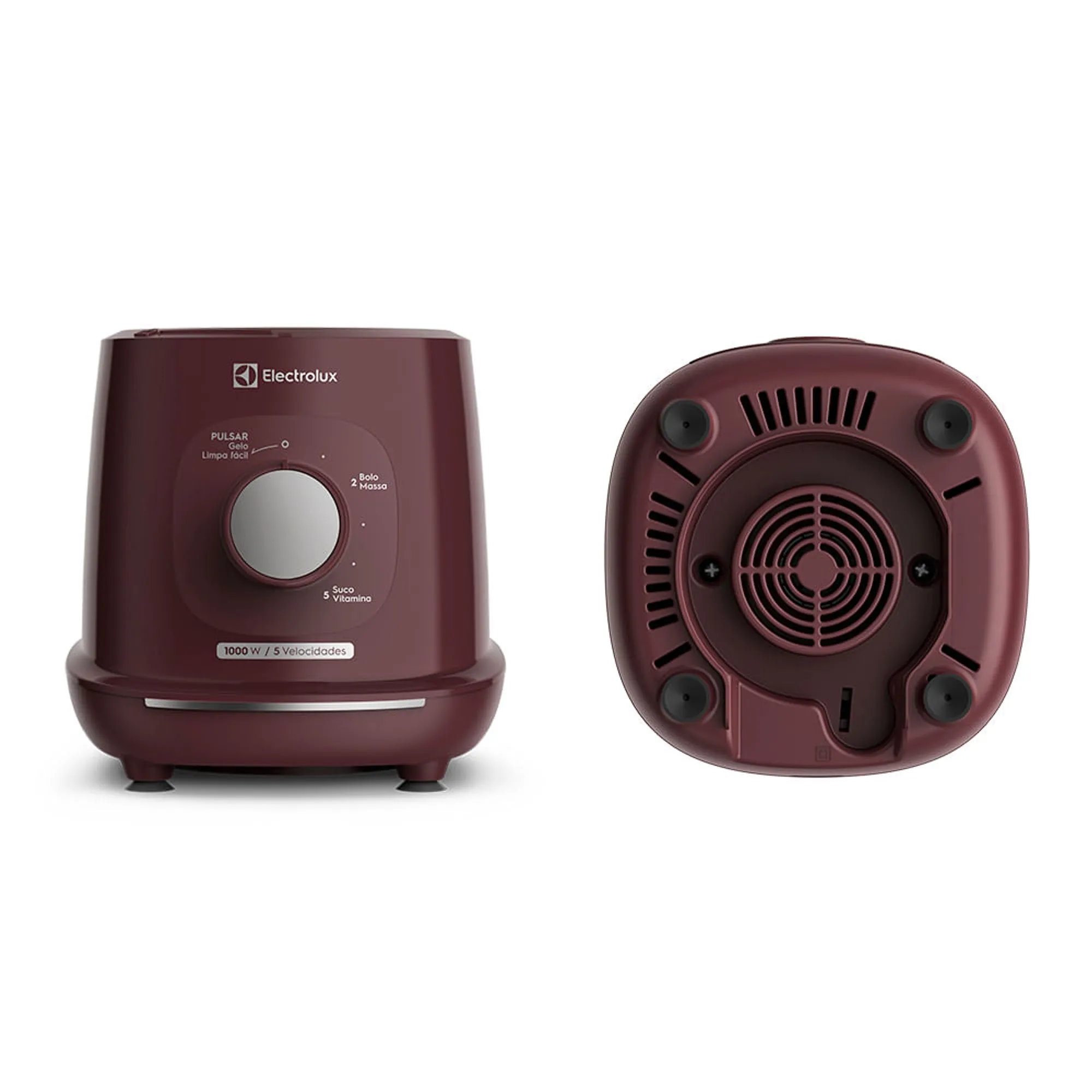 Liquidificador Electrolux 1000W 2.7L Efficient TriForce 5 Velocidades Vermelho (EBL1010)