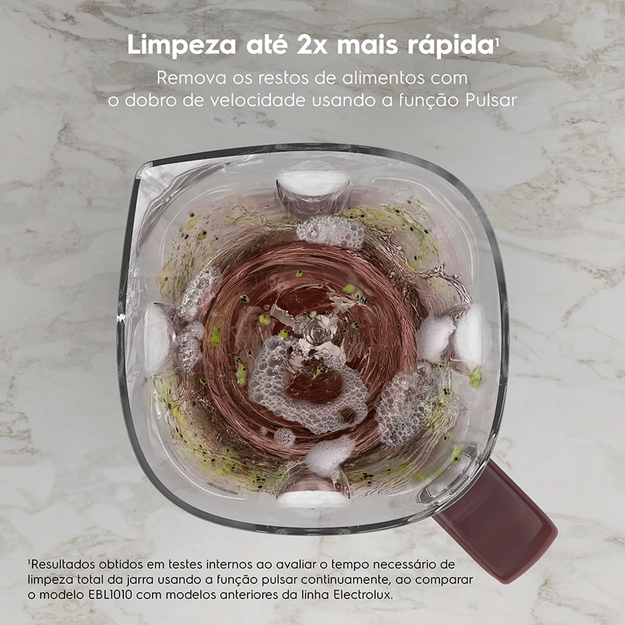 Liquidificador Electrolux 1000W 2.7L Efficient TriForce 5 Velocidades Vermelho (EBL1010)