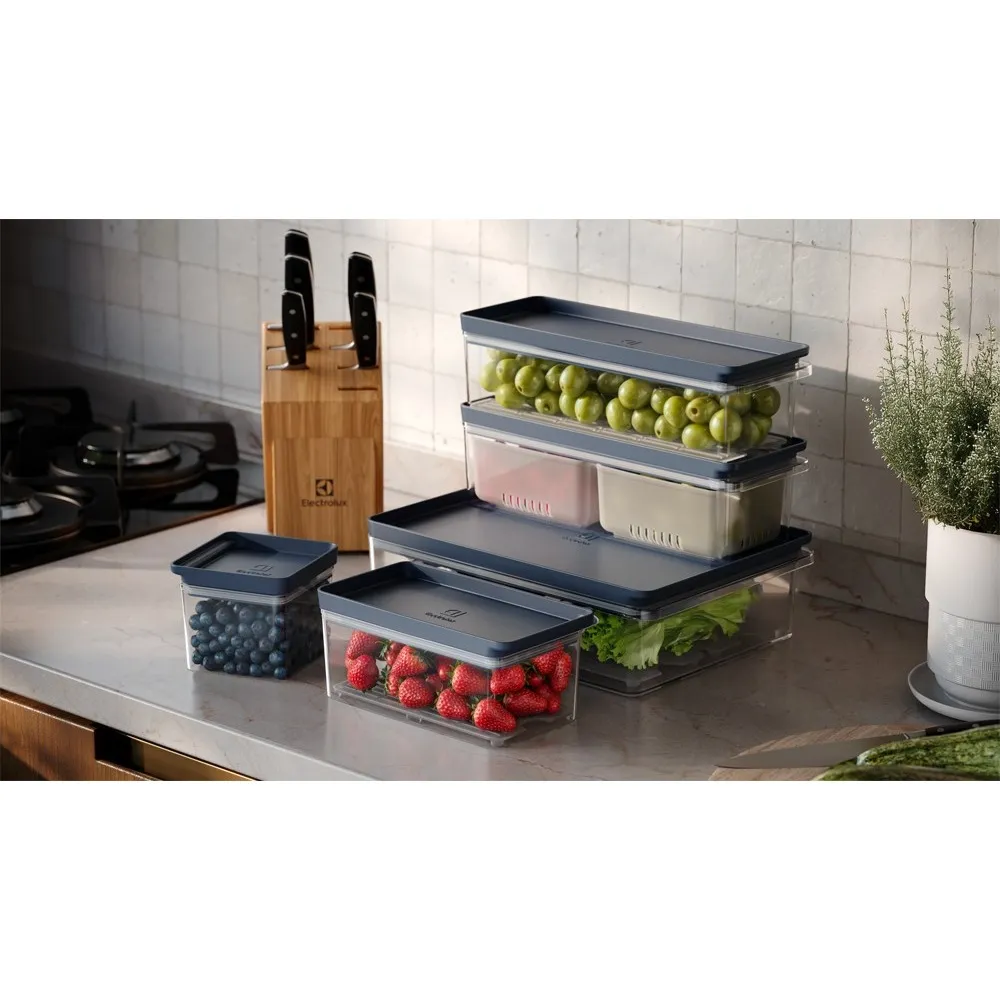 Organizador de Geladeira Electrolux Experience com Cesto Escorredor 2,3L