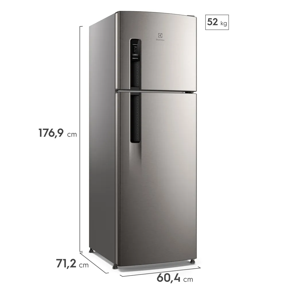 Geladeira Electrolux Frost Free 380L AutoSense Inverter Duplex Inox Look (IF41S)