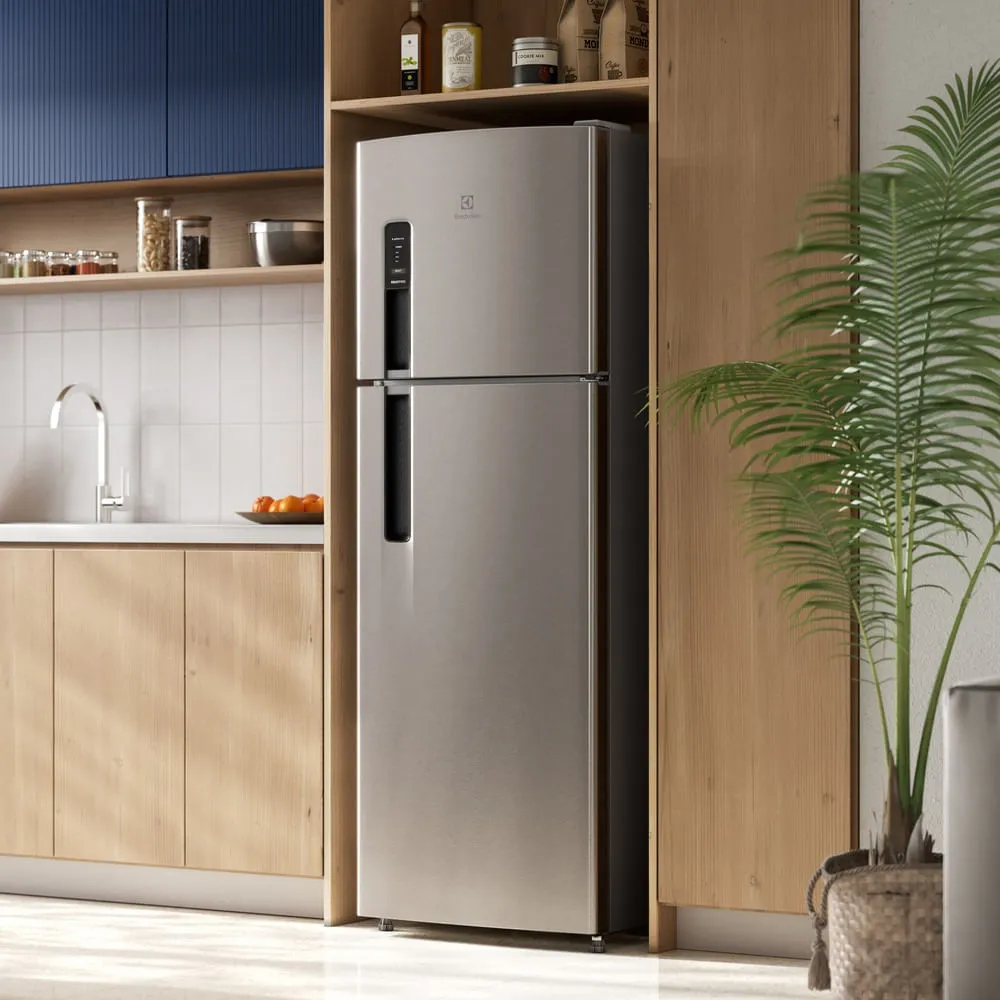 Geladeira Electrolux Frost Free 380L AutoSense Inverter Duplex Inox Look (IF41S)
