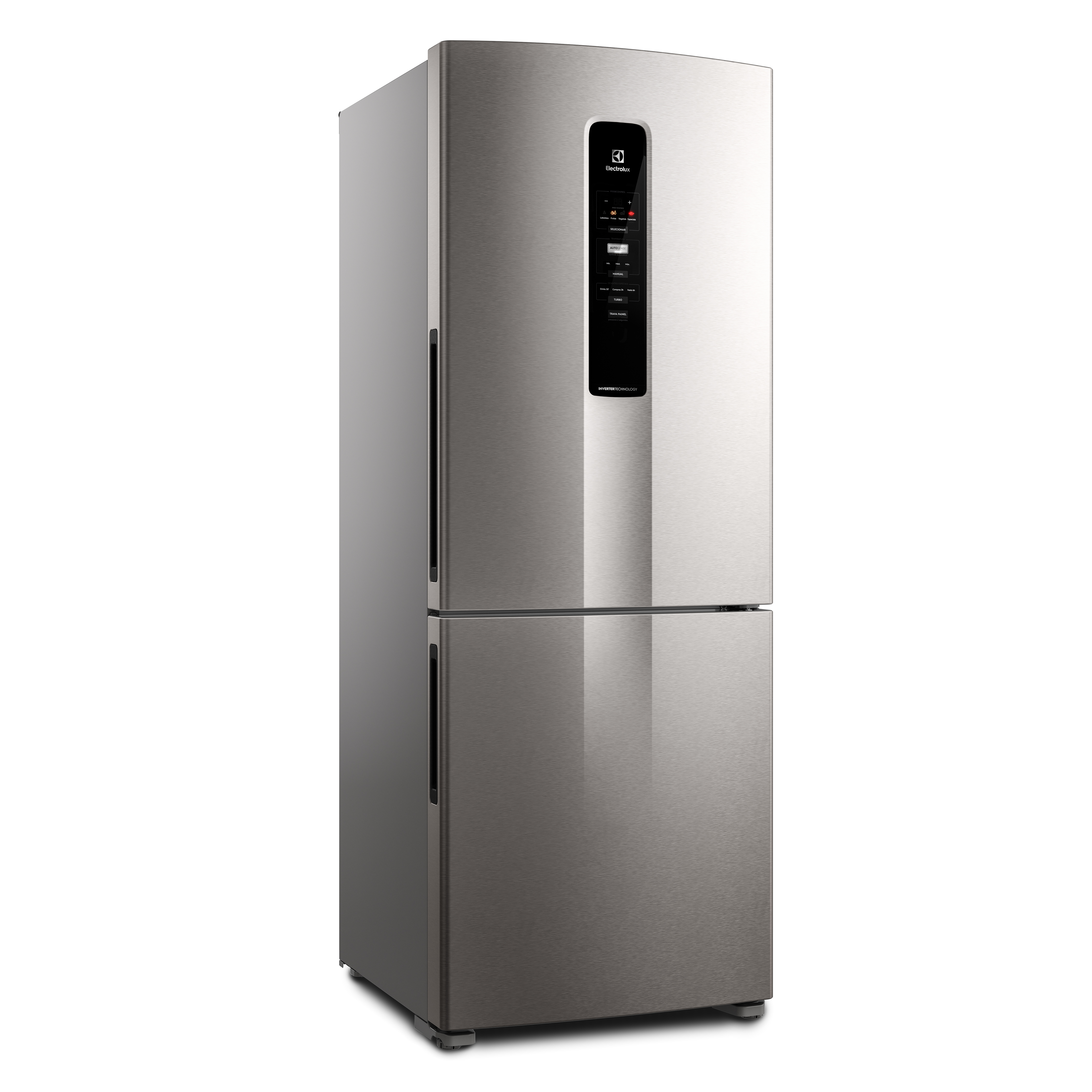 Geladeira Electrolux Frost Free Inverter 490L Experience Inverse cor Inox Look (IB51S)