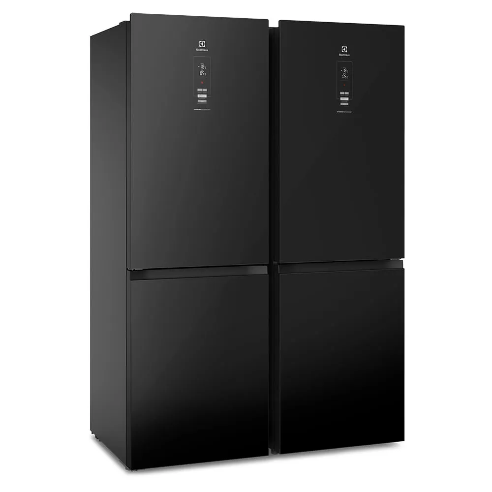 Geladeira Electrolux Frost Free Inverter 323L Efficient AutoSense Inverse Black Glass (IB42G)