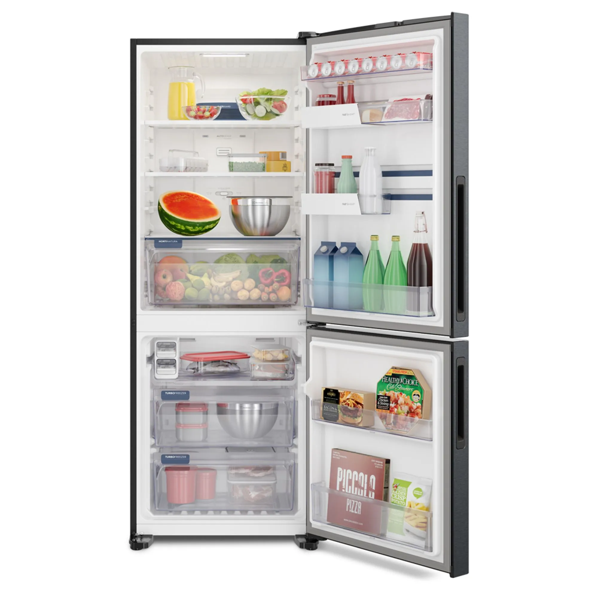 Geladeira Electrolux Frost Free Inverter 490L com AutoSense Inverse Black Inox Look (IB7B)