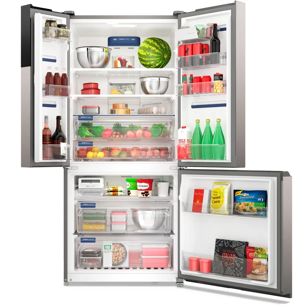 Geladeira Electrolux Frost Free 596L Efficient com AutoSense 3 Portas Cor Inox Look (IM8S)