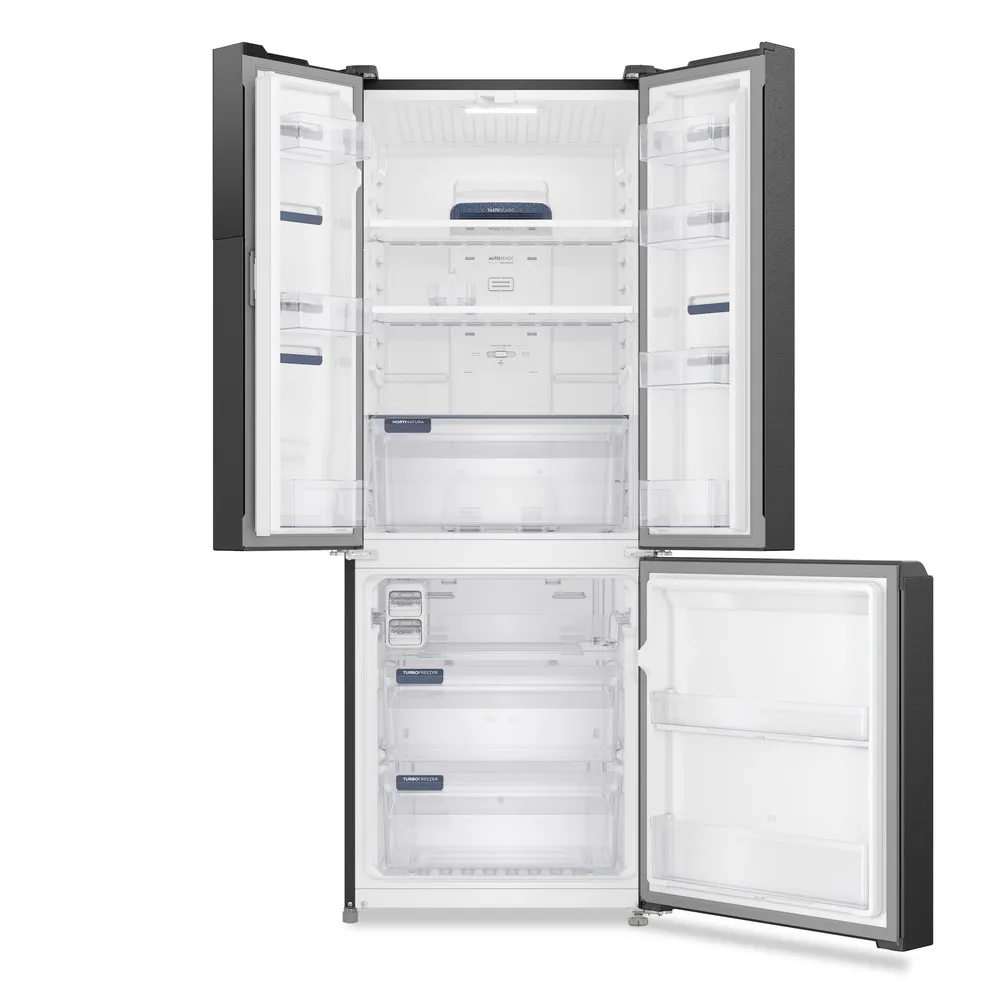 Geladeira Electrolux Frost Free Inverter 484L Efficient AutoSense 3 Portas Black Inox Look (IM7B)
