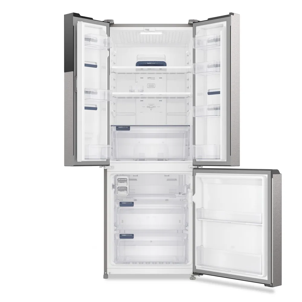 Geladeira Electrolux Frost Free Inverter 484L Efficient AutoSense 3 Portas Inox Look (IM7S)