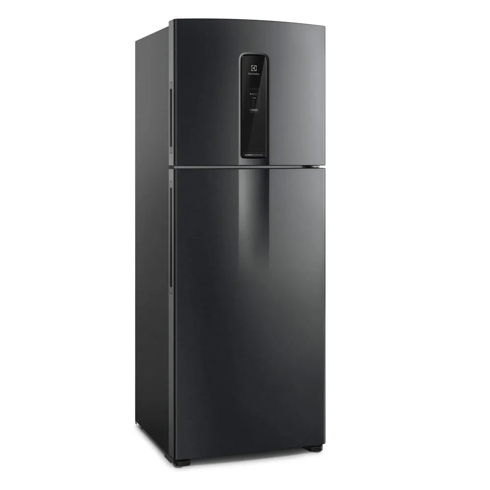 Geladeira Electrolux Frost Free Inverter 481L Efficient com AutoSense SmartBivolt Duplex cor Black Inox Look (IT70B)