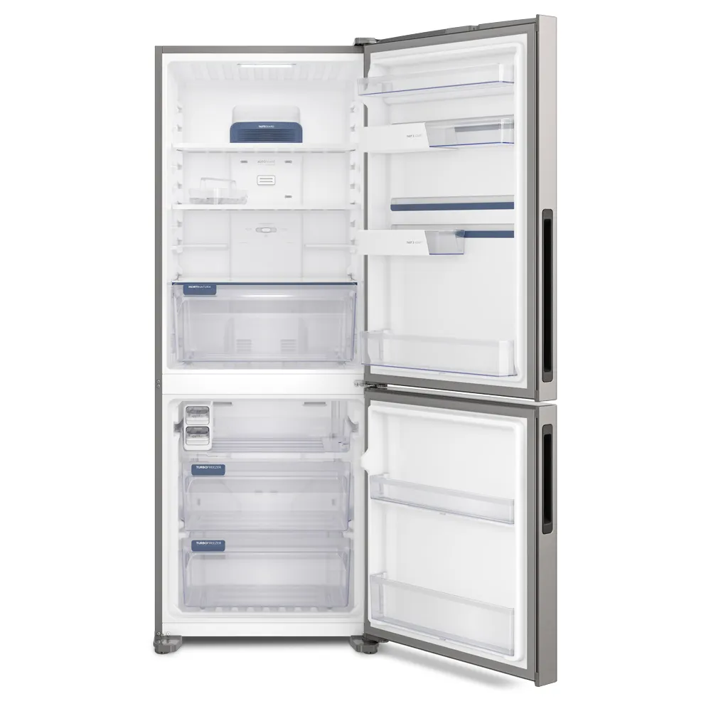 Geladeira Electrolux Frost Free Inverter 490L Efficient com AutoSense Inverse Inox Look (IB7S)