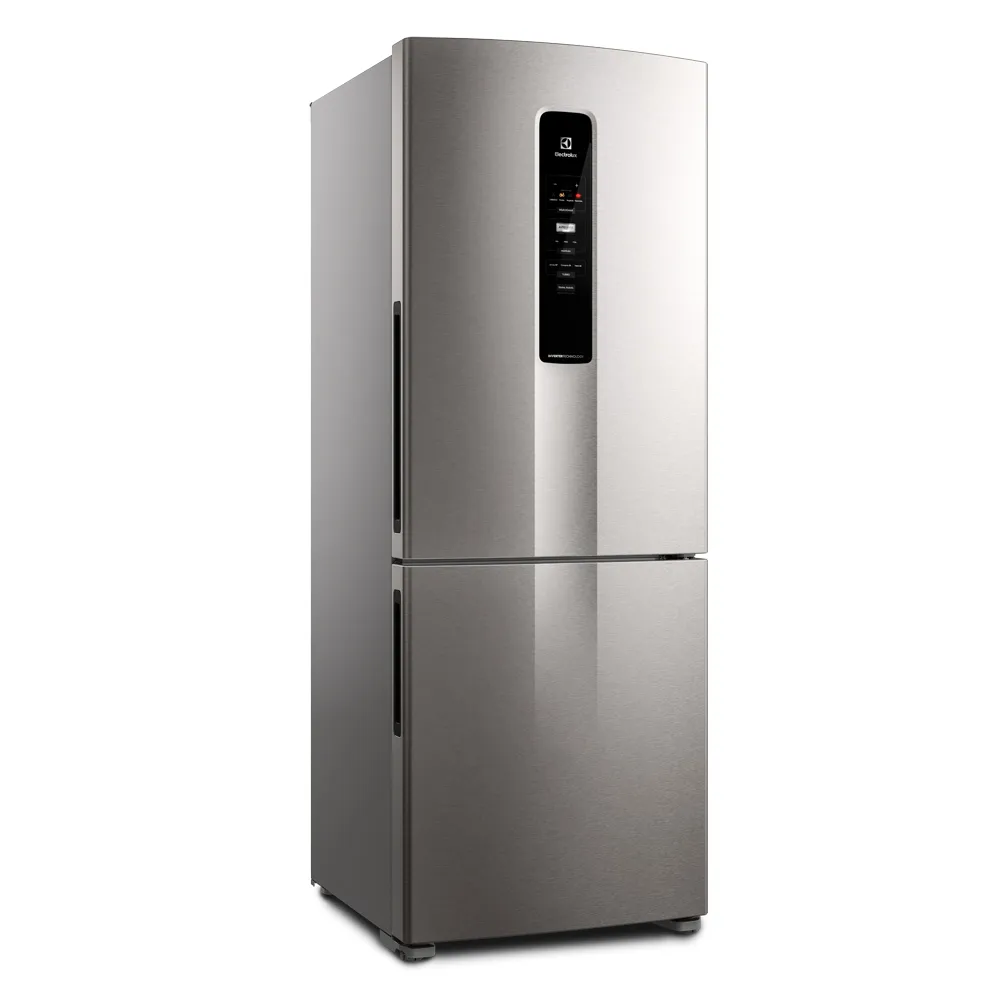 Geladeira Electrolux Frost Free Inverter 490L Efficient com AutoSense Inverse Inox Look (IB7S)