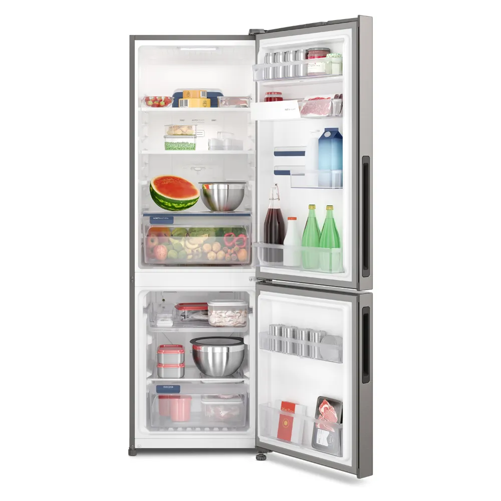 Geladeira Electrolux Frost Free Inverter 400L Efficient AutoSense e Rapid Freeze Inverse Inox Look (IB6S)