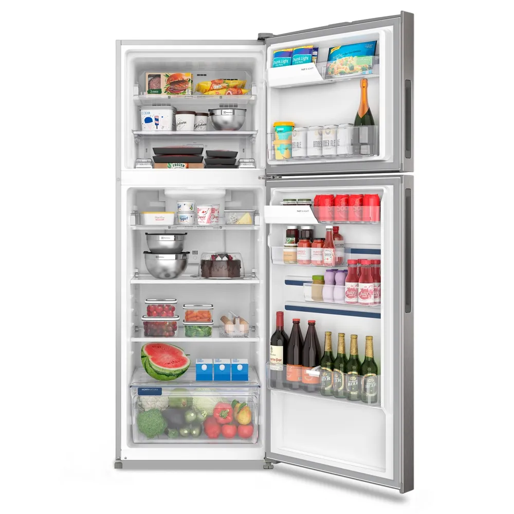 Geladeira Electrolux Frost Free Inverter 481L Efficient com AutoSense SmartBivolt Duplex cor Inox Look (IT70S)