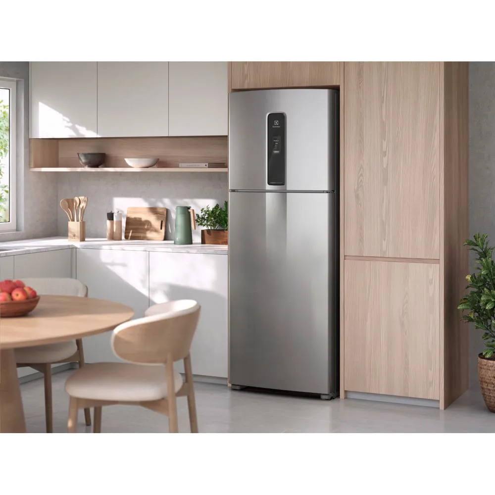 Geladeira Electrolux Frost Free Inverter 481L Efficient com AutoSense SmartBivolt Duplex cor Inox Look (IT70S)