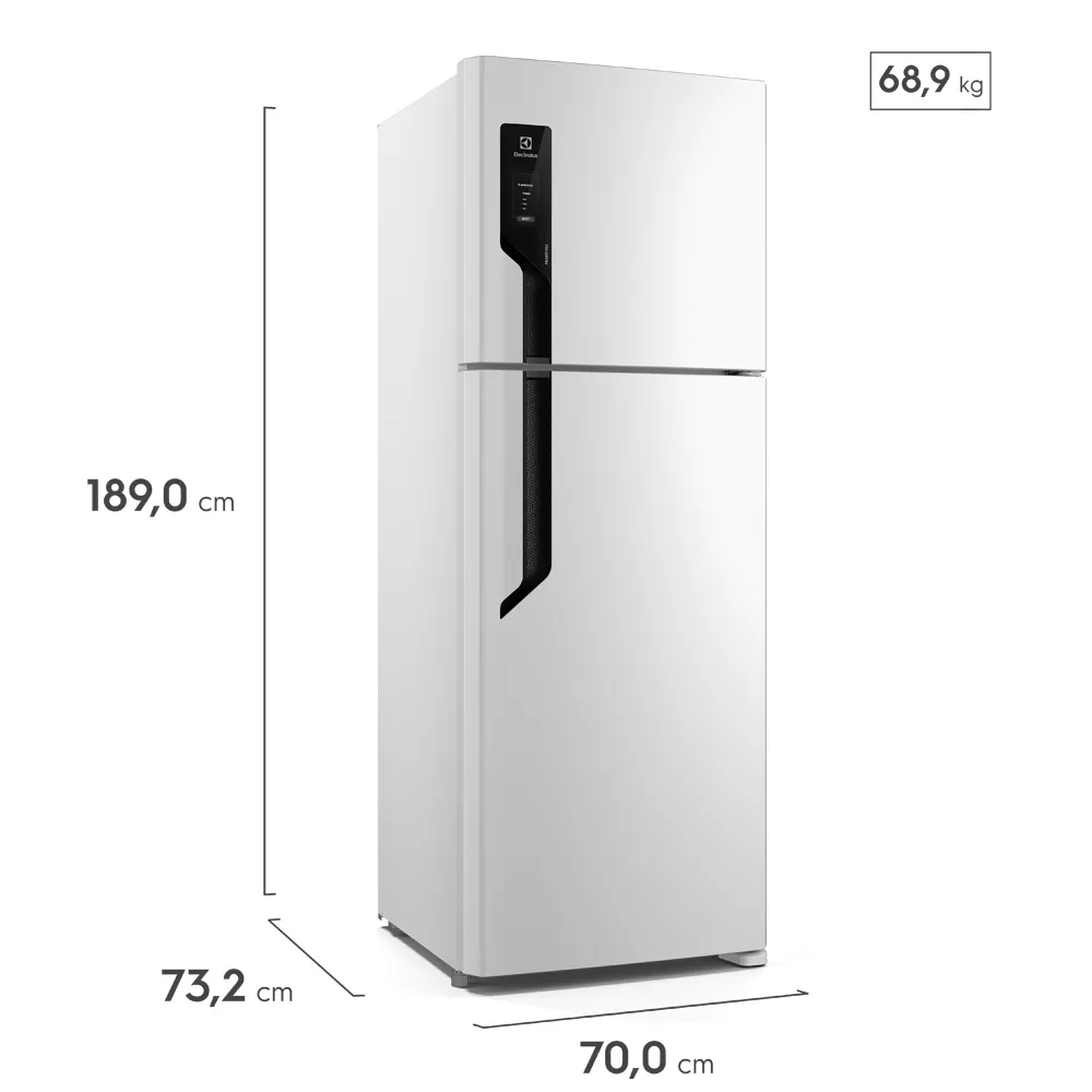 Geladeira Electrolux Frost Free com AutoSense 481L Efficient Duplex Branca (TF71)