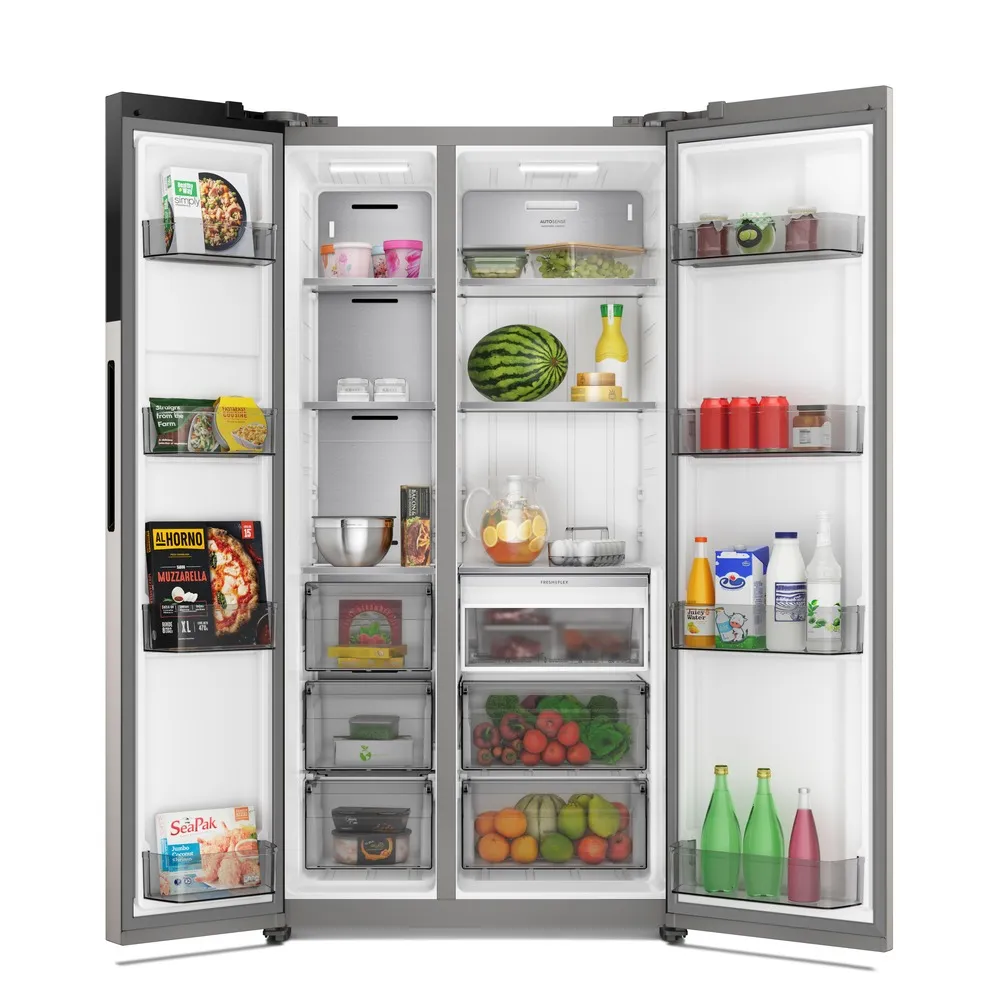 Geladeira Electrolux Frost Free Bivolt 624L Efficient com AutoSense Side by Side Inox Look (ES60S)