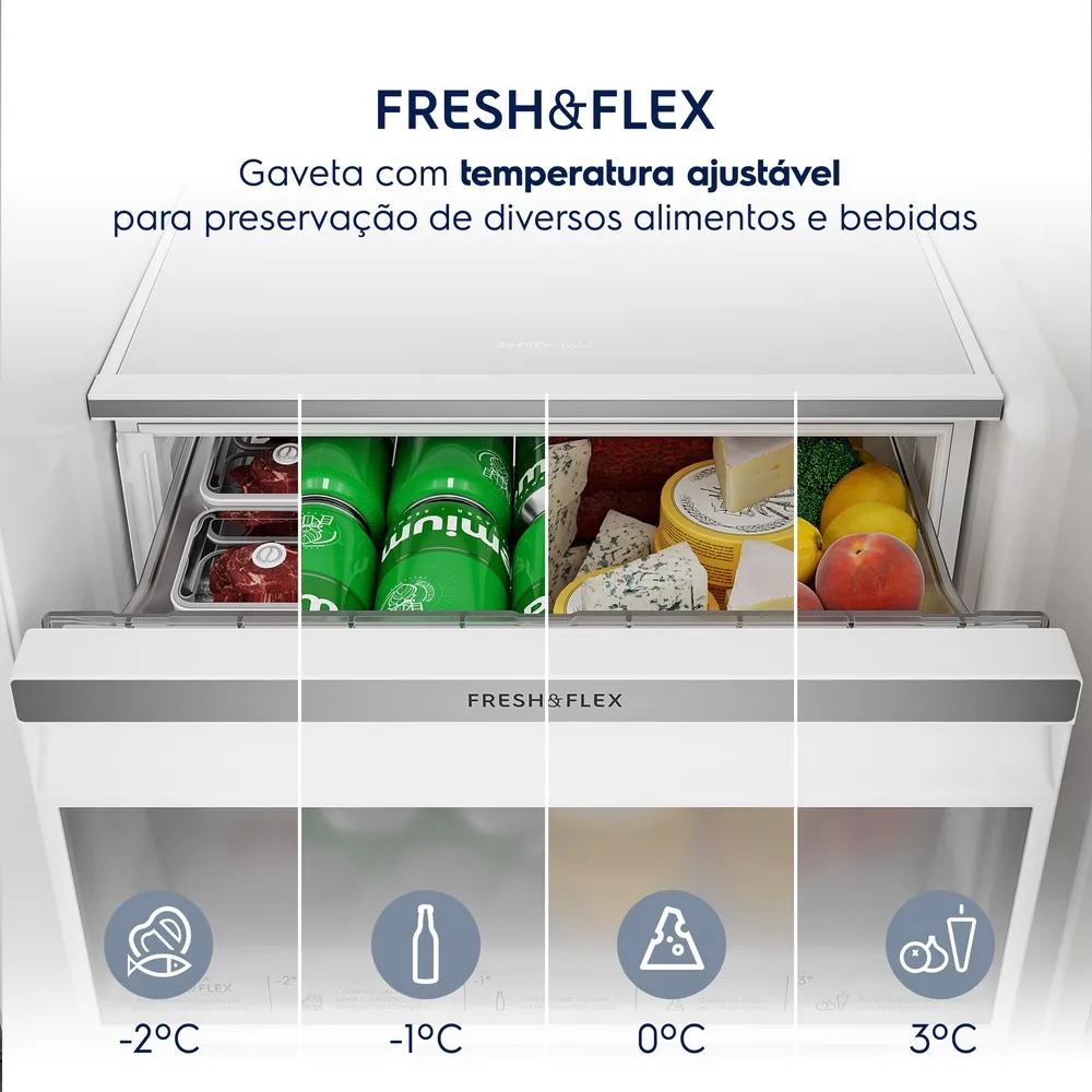 Geladeira Electrolux Frost Free Bivolt 624L Efficient com AutoSense Side by Side Inox Look (ES60S)