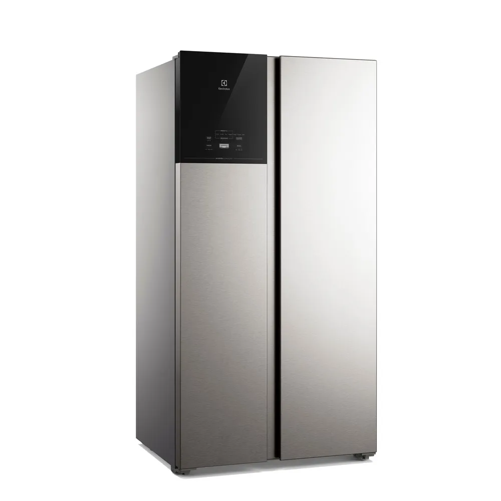 Geladeira Electrolux Frost Free Bivolt 624L Efficient com AutoSense Side by Side Inox Look (ES60S)