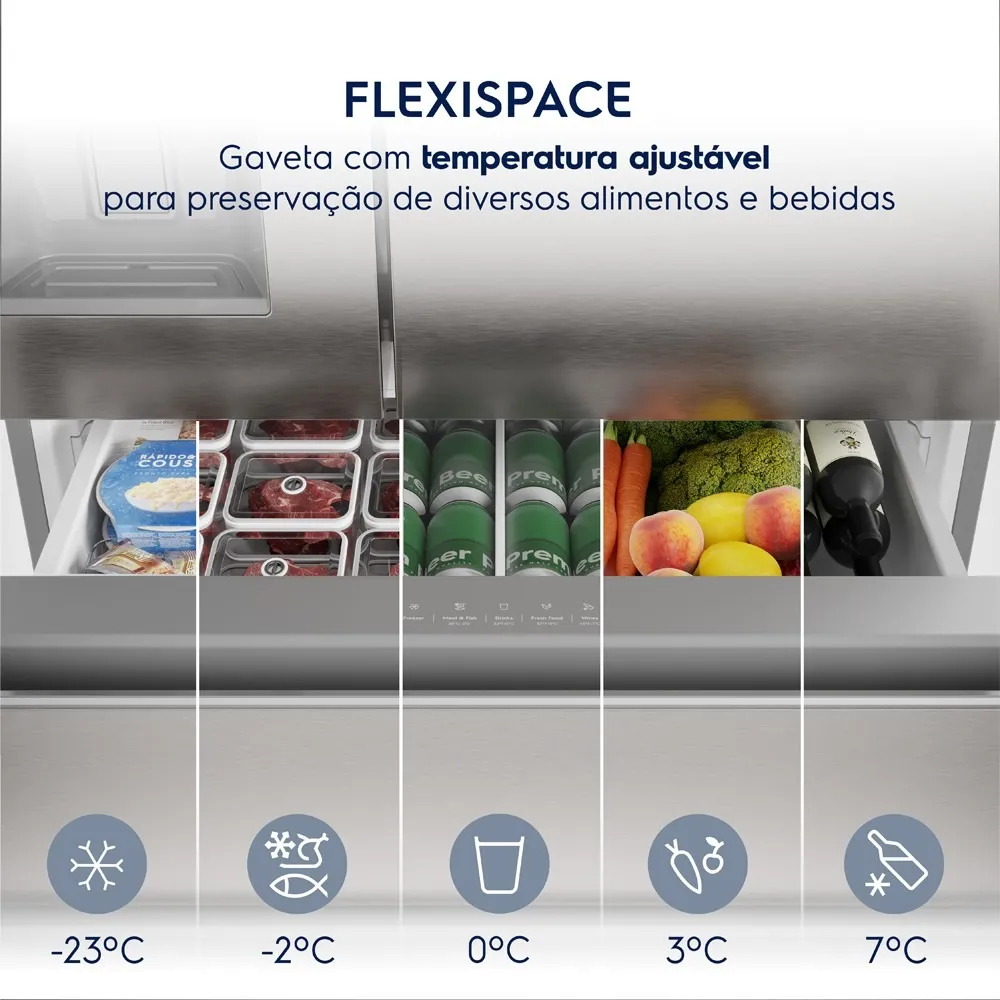 Geladeira Electrolux Frost Free Inverter 617L Expert Wi-Fi 4 Portas Cor Inox (IM9CS)