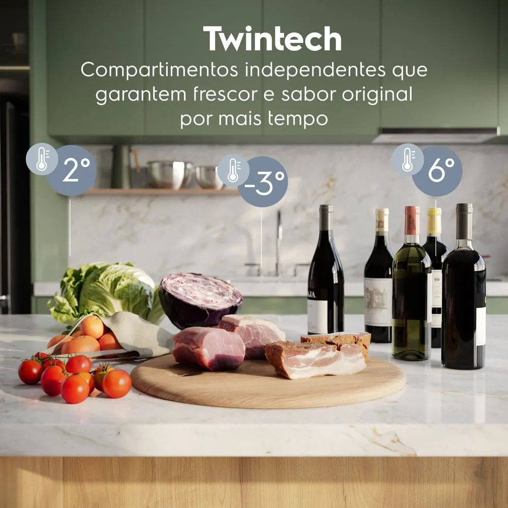 Geladeira Electrolux Frost Free Inverter 617L Expert Wi-Fi 4 Portas Cor Inox (IM9CS)